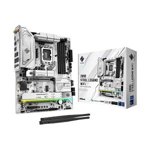 ASRock Z890 Steel Legend WiFi iR|[lg𓋍ڂϋvƐMATX}U[{[hbZ890 Steel Legend WiFi
