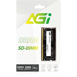 AGI 16GB(16GBx1) DDR4-3200MHz (PC4-25600) 22-22-22-52 SODIMM 1.2VbAGI320016SD138-ST