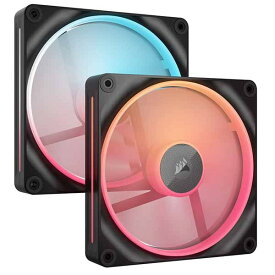 CORSAIR iCUE LINK LX140-R RGB Dual Fans Reverse Starter Kit 140mmファンx2 ブラック｜CO-9051052-WW