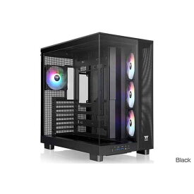 【訳あり】【アウトレット特価・新品】Thermaltake View 380 XL TG ARGB Black ミドルタワー型PCケース ブラック｜CA-11E-00M1WN-00