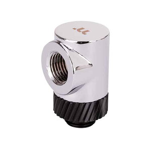 Thermaltake Pacific SF 90 Degree Adapter Silver Black G 1/4 90xA_v^[ Vo[/ubNbCL-W396-CU00SL-A