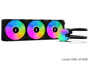 Fractal Design Lumen S36 v2 RGB ̌^CPUN[[ 120mmt@×3bFD-W-L1-S3612