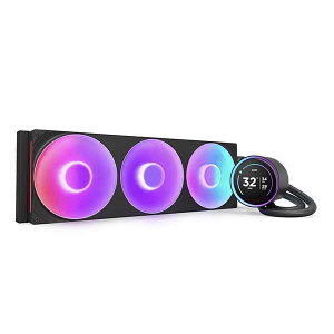 NZXT Kraken Elite 420 RGB V2 (Black) IPS LCD�f�B�X�v���C����ѐÈ��t�@������420mm �ȈՐ���CPU�N�[���[ �u���b�N�bRL-KR42E-B2