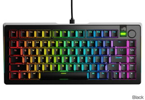 Glorious GMMK 3 PRO 75% Prebuilt Wired Black - US �R���p�N�g�L�[�{�[�h �u���b�N�bGLO-KB-GMMK3-PRO-75-PB-FOX-W-BLK-US