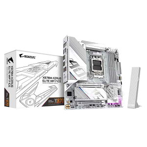 GIGABYTE X870M AORUS ELITE WIFI7 ICE Micro-ATX �}�U�[�{�[�h �z���C�g�bX870M A ELITE WF7 ICE