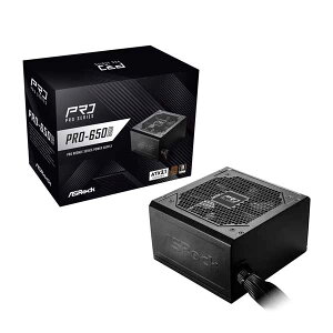 ASRock PRO-650B ATX3.1�Ή� 80PLUS Bronze�F�ؓd�����j�b�g 650W�bPRO-650B