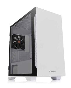 �y�󂠂�z�y�A�E�g���b�g�����E�V�i�zThermaltake S100 TG Snow Edition �~�j�^���[�^PC�P�[�X �z���C�g�bCA-1Q9-00S6WN-00