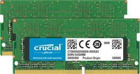 Crucial 64GB(32GBx2) DDR4 3200MHz (PC4-25600) CL22 DR x8 Unbuffered SODIMM 260pin｜CT2K32G4SFD832A
