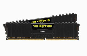 Corsair 64GB(32GBx2) DDR4 3200MHz(PC4-25600) DIMM, Unbuffered, 16-20-20-38, Vengeance LPX black HeatspreaderbCMK64GX4M2E3200C16