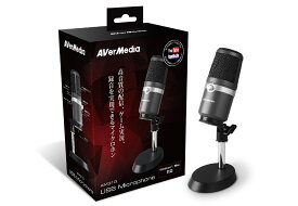 AVerMedia ゲーム実況やライブ動画配信に最適な高音質USBマイク (ブラック)｜AM310