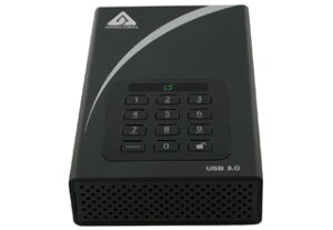 Apricorn Aegis Padlock DT(AES-XTS、256ビット) 10TB USB3.0 暗号化セキュリティ外付けHDD|ADT-3PL256-10TB(R2)