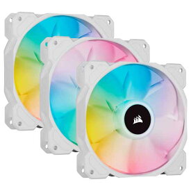 Corsair iCUE SP120 RGB ELITE White with iCUE Lighting Node CORE -Triple Pack- PWMファン ホワイト｜CO-9050137-WW