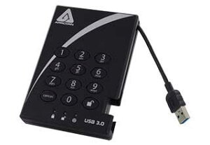 Apricorn Aegis Padlock USB 3.0 ÍXg[W SSDf 256GBbA25-3PL256-S256(R2)