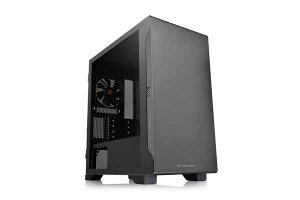 Thermaltake S100 TG �~�j�^���[�^PC�P�[�X �u���b�N�bCA-1Q9-00S1WN-00