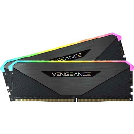 Corsair 32GB(16GBx2) DDR4 3600MHz (PC4-28800) 18-22-22-42 UDIMM VENGEANCE RGB RT ブラック 1.35V for AMD Ryzen｜CMN32GX4M2Z3600C18