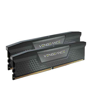 Corsair 32GB(16GBx2) DDR5 4800MHz(PC5-38400) UDIMM 40-40-40-77 VENGEANCE Black 1.1V ブラック|CMK32GX5M2A4800C40
