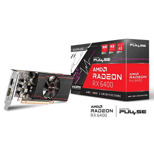 Sapphire SAPPHIRE PULSE Radeon RX 6400 GAMING 4GB GDDR6 ロープロファイルに準拠したコンパクトなグラフィックボード｜SAP-P…
