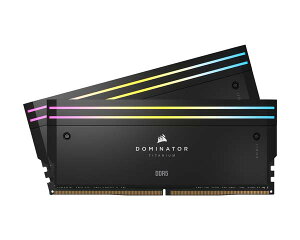 Corsair DOMINATOR TITANIUM 96GB(48GBx2) DDR5 6600MHz(PC5-52800) UDIMM 32-39-39-76 1.4V �u���b�N�bCMP96GX5M2B6600C32