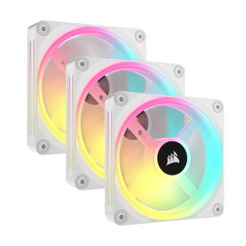 Corsair iCUE LINK QX120 RGB WHITE Starter Kit 120mm PWMファン スターターキット ホワイト｜CO-9051006-WW