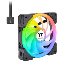 Thermaltake SWAFAN EX14 ARGB PC Cooling Fan TT Premium Edition 3 Fan Pack 着脱式ファンブレードとARGB LED搭載 140mmファンx3 ブラック｜CL-F168-PL14SW-A