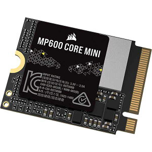 Corsair MP600 CORE MINI e2TB M.2(2230) 3D QLC Gen4 PCIe x4 NVMe SSD ; 5,000MB/s / 3,800MB/s; 450TBWbCSSD-F2000GBMP600CMN