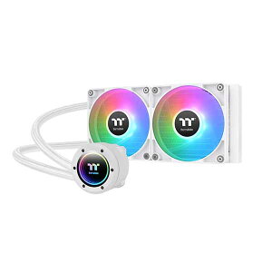 Thermaltake TH240 ARGB Sync V2 CPU Liquid Cooler -Snow- ̌^CPUN[[ 2x120mmt@ zCgbCL-W364-PL12SW-A