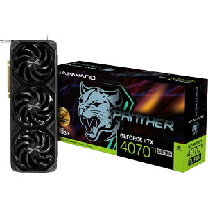 GAINWARD RTX4070Ti SUPER PANTHER OC 16GB GDDR6X 256bit 3-DP HDMI シンプルさを極めたハイエンド OC モデル｜NED…