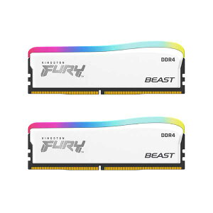 Kingston 32GB(16GBx2) DDR4 3600MHz(PC4-28800) CL18 DIMM FURY Beast White RGB Special Edition zCgbKF436C18BWAK2/32