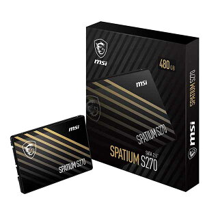 MSI SPATIUM S270 SATA 2.5" �e��480GB 2.5�C���` 3D NAND 7mm�bS78-440E350-P83