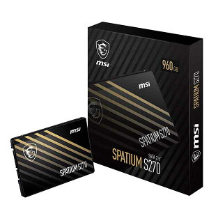 MSI SPATIUM S270 SATA 2.5" �e��960GB 2.5�C���` 3D NAND 7mm�bS78-440P130-P83