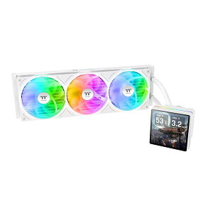 Thermaltake TH360 V3 Ultra ARGB Sync Snow All-In-One Liquid Cooler �I�[���C������ 360mm ����CPU�N�[���[ �z���C�g�bCL-W476-PL12SW-A