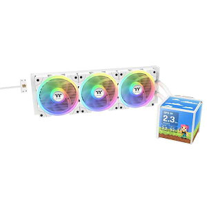 Thermaltake MINECUBE 360 Ultra Snow All-In-One Liquid Cooler System 3.95�C���`LCD���� 360mm �ȈՐ���CPU�N�[���[ �z���C�g�bCL-W482-PL12SW-A