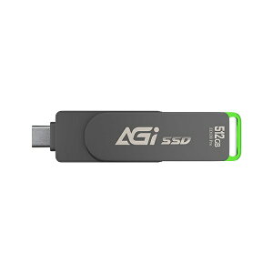 AGI ED138 Pro Portable ex-SSD e512GB Type-C / A 500/550 MB/s for TV RecordingbAGI512G33ED138P-CB