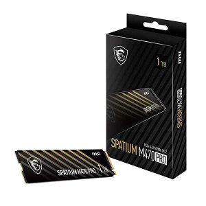 MSI SPATIUM M470 Pro PCIe 4.0 NVMe �e��1TB M.2(2280) 3D NAND 2.15mm�bSPATIUM M470 Pro PCIe 4.0 NVMe M.2 1TB