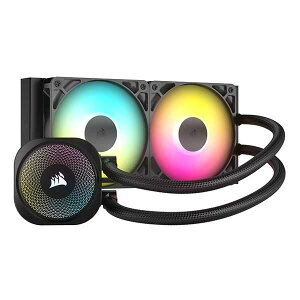 Corsair NAUTILUS 240 RS ARGB �����̌^CPU�N�[���[ 120mm�t�@��×2 �u���b�N�bCW-9060092-WW