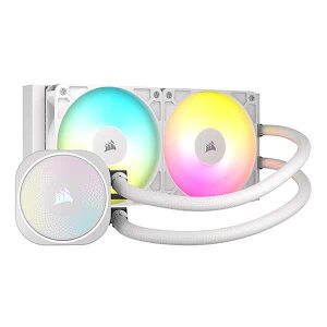 Corsair NAUTILUS 240 RS ARGB -White- �����̌^CPU�N�[���[ 120mm�t�@��×2 �z���C�g�bCW-9060094-WW
