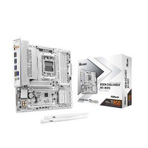 ASRock B850M Challenger WiFi White Micro ATX �}�U�[�{�[�h �z���C�g�bB850M Challenger WiFi White