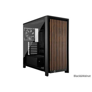 Corsair FRAME 4000D WOOD RS Black & Walnut �~�h���^���[�^PC�P�[�X �u���b�N&�E�H���i�b�g�bCC-9011340-WW