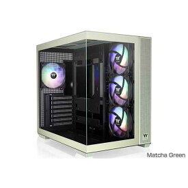 【訳あり】【アウトレット特価・新品】Thermaltake View 380 TG ARGB Matcha Green ミドルタワー型PCケース｜CA-1Z2-00MEWN-00