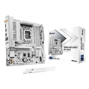 ASRock B860M Challenger WiFi White �I�[���z���C�g�f�U�C�� microATX�}�U�[�{�[�h �bB860M Challenger WiFi White