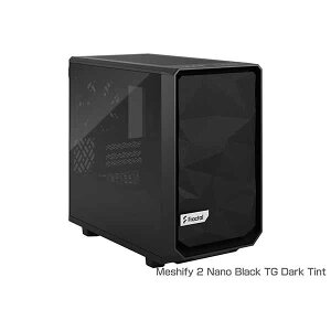 Fractal Design Meshify 2 Nano Black TG dark tint �p�`���b�V���̃t�����g�f�U�C�� �~�j�^���[�^PC�P�[�X �u���b�N�bFD-C-MES2N-01