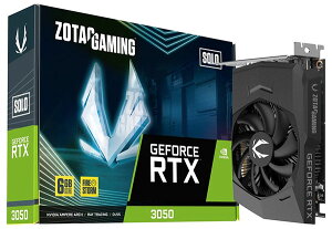 ZOTAC GAMING GEFORCE RTX 3050 6GB SOLO GDDR6 �O���t�B�b�N�{�[�h�bZTRTX30506GS/ZT-A30510G-10L