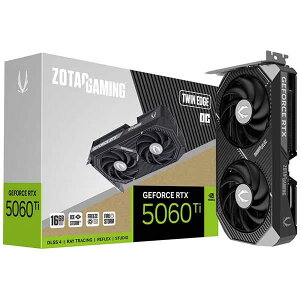 ZOTAC GAMING GeForce RTX 5060 Ti 16GB Twin Edge OC �O���t�B�b�N�{�[�h�bRTX5060Ti16GBTWOC/ZT-B50620H-10M