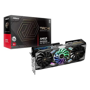 ASRock Radeon RX 9070XT Taichi 16G OC �g���v���t�@���N�[���[���� �I�[�o�[�N���b�N�d�l�̃O���t�B�b�N�{�[�h�bRX9070XT TC 16GO