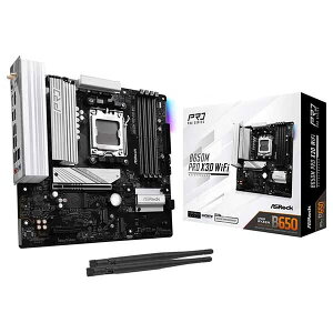 ASRock B650M Pro X3D WiFi Wi-Fi 6E���W���[������ microATX�}�U�[�{�[�h�bB650M Pro X3D WiFi