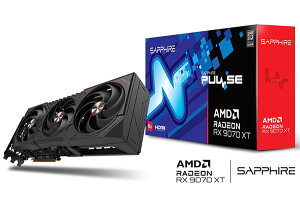 Sapphire PULSE Radeon RX 9070 XT GAMING 16GB GDDR6 �O���t�B�b�N�{�[�h�bPULSERX9070XT16GB/11348-03-20G