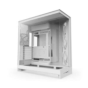 NZXT H9 Flow RGB (2025) - White ��^�f���A���`�����o�[�\���̗p �~�h���^���[ATX�G�A�t���[�P�[�X �z���C�g�bCM-H92FW-R1
