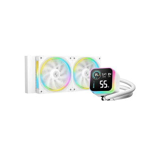 �y�󂠂�z�y�A�E�g���b�g�����E�V�i�zDeepcool LQ240 WH �I�[���C����������N�[���[ 120mm�t�@��×2 �z���C�g�bR-LQ240-WHDSMC-G-1