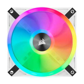 Corsair iCUE QL120 RGB White 120mm PWM Single Fan ファン増設用 LEDコントローラー無し単品モデル ホワイト｜CO-9050103-WW