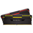 Corsair 16GB(8GBx2) DDR4 3000MHz(PC4-24000) 288 DIMM Vengeance Black RGB LED 1.35V XMP 2.0｜CMR16GX4M2C3000C16